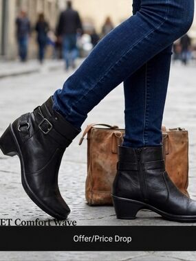 👣EASY STREET Comfort Wave Carson Booties